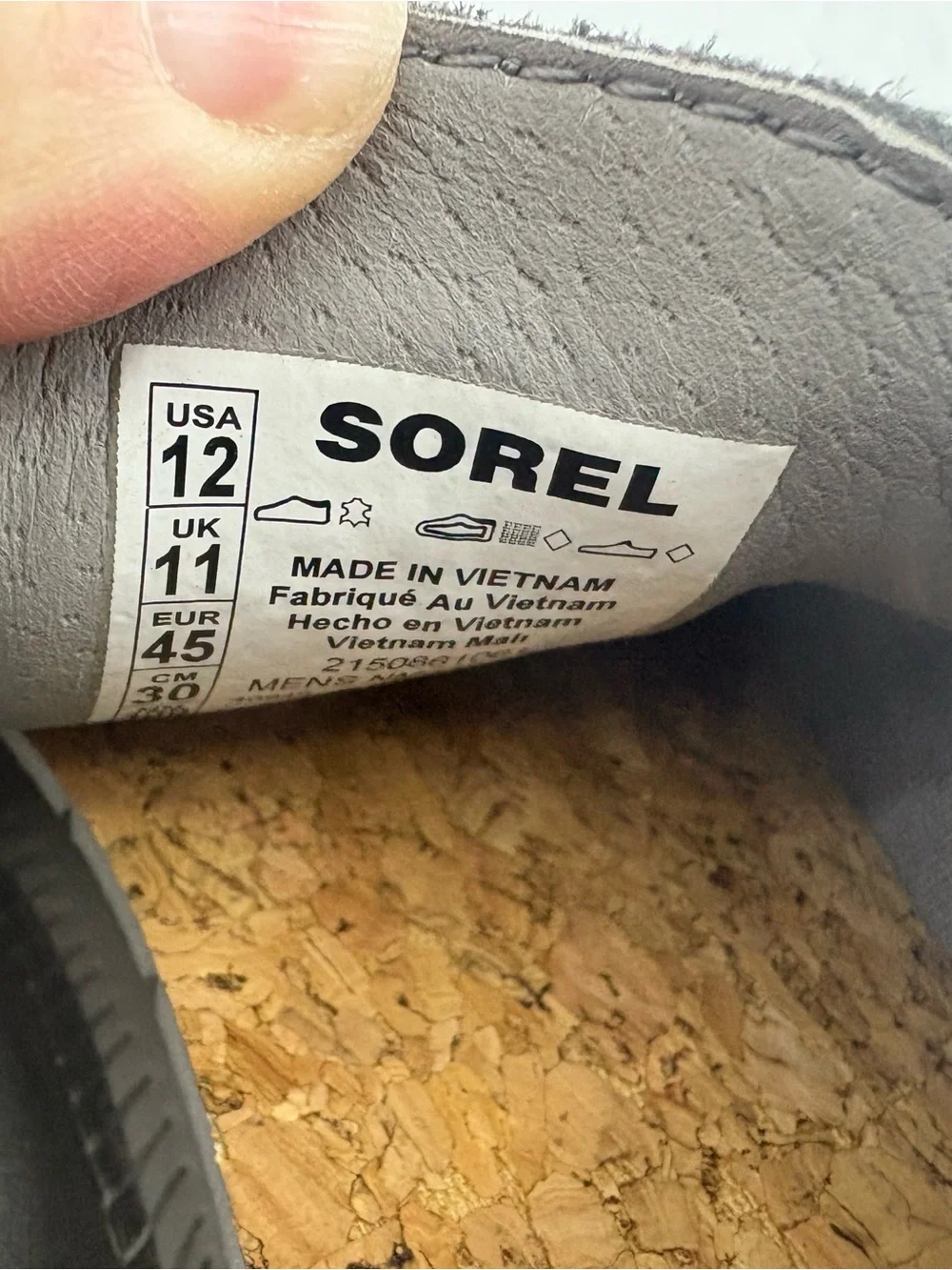 Sorel Slabtown 62 Mariner Gray and Navy Men's Boat Shoes size 12 NEW